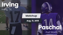 Matchup: Irving  vs. Paschal  2018