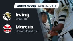 Recap: Irving  vs. Marcus  2018