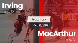 Matchup: Irving  vs. MacArthur  2018