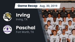 Recap: Irving  vs. Paschal  2019