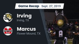 Recap: Irving  vs. Marcus  2019
