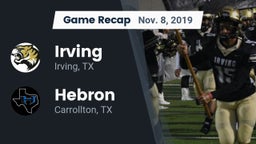 Recap: Irving  vs. Hebron  2019