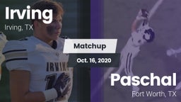 Matchup: Irving  vs. Paschal  2020
