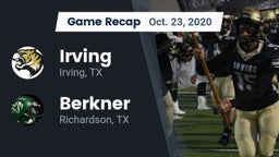Recap: Irving  vs. Berkner  2020