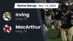 Recap: Irving  vs. MacArthur  2020