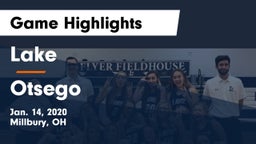 Lake  vs Otsego  Game Highlights - Jan. 14, 2020