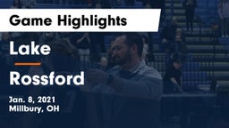 Lake  vs Rossford  Game Highlights - Jan. 8, 2021
