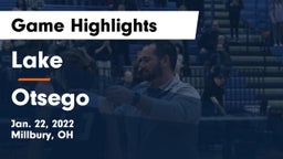 Lake  vs Otsego  Game Highlights - Jan. 22, 2022