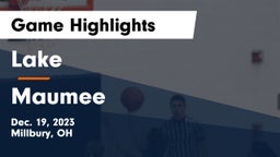 Lake  vs Maumee  Game Highlights - Dec. 19, 2023