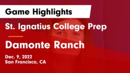 St. Ignatius College Prep vs Damonte Ranch  Game Highlights - Dec. 9, 2022