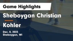 Sheboygan Christian  vs Kohler  Game Highlights - Dec. 8, 2023