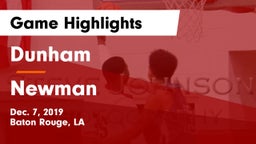 Dunham  vs Newman  Game Highlights - Dec. 7, 2019