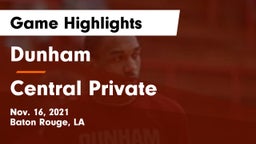 Dunham  vs Central Private  Game Highlights - Nov. 16, 2021
