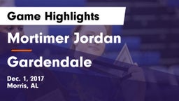 Mortimer Jordan  vs Gardendale  Game Highlights - Dec. 1, 2017