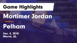 Mortimer Jordan  vs Pelham  Game Highlights - Jan. 4, 2018