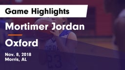 Mortimer Jordan  vs Oxford  Game Highlights - Nov. 8, 2018