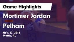 Mortimer Jordan  vs Pelham  Game Highlights - Nov. 27, 2018