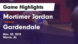 Mortimer Jordan  vs Gardendale  Game Highlights - Nov. 30, 2018