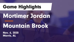Mortimer Jordan  vs Mountain Brook  Game Highlights - Nov. 6, 2020