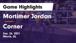 Mortimer Jordan  vs Corner  Game Highlights - Jan. 26, 2021