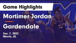 Mortimer Jordan  vs Gardendale  Game Highlights - Jan. 7, 2022