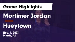 Mortimer Jordan  vs Hueytown  Game Highlights - Nov. 7, 2023