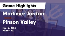 Mortimer Jordan  vs Pinson Valley  Game Highlights - Jan. 9, 2024