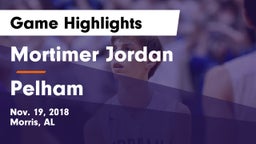 Mortimer Jordan  vs Pelham  Game Highlights - Nov. 19, 2018