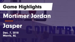 Mortimer Jordan  vs Jasper  Game Highlights - Dec. 7, 2018