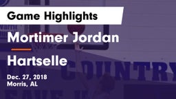 Mortimer Jordan  vs Hartselle Game Highlights - Dec. 27, 2018
