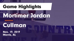 Mortimer Jordan  vs Cullman Game Highlights - Nov. 19, 2019