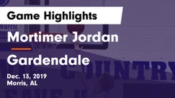 Mortimer Jordan  vs Gardendale  Game Highlights - Dec. 13, 2019