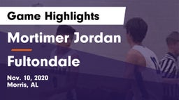 Mortimer Jordan  vs Fultondale Game Highlights - Nov. 10, 2020