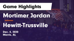 Mortimer Jordan  vs Hewitt-Trussville  Game Highlights - Dec. 4, 2020