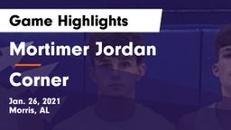 Mortimer Jordan  vs Corner  Game Highlights - Jan. 26, 2021