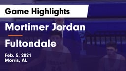 Mortimer Jordan  vs Fultondale  Game Highlights - Feb. 5, 2021