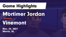 Mortimer Jordan  vs Vinemont Game Highlights - Nov. 24, 2021