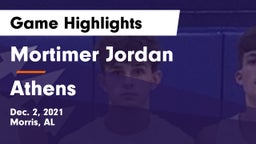 Mortimer Jordan  vs Athens  Game Highlights - Dec. 2, 2021