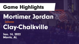 Mortimer Jordan  vs Clay-Chalkville  Game Highlights - Jan. 14, 2022