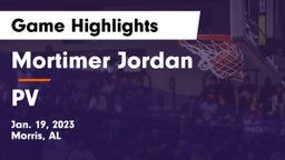 Mortimer Jordan  vs PV Game Highlights - Jan. 19, 2023
