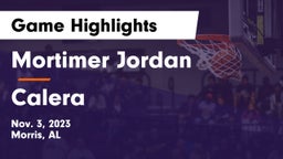 Mortimer Jordan  vs Calera  Game Highlights - Nov. 3, 2023