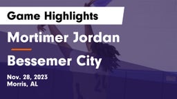Mortimer Jordan  vs Bessemer City  Game Highlights - Nov. 28, 2023