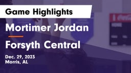 Mortimer Jordan  vs Forsyth Central  Game Highlights - Dec. 29, 2023