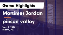 Mortimer Jordan  vs pinson valley Game Highlights - Jan. 9, 2024