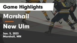Marshall  vs New Ulm  Game Highlights - Jan. 5, 2023