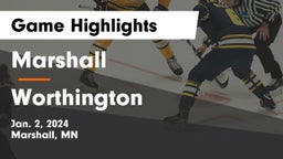 Marshall  vs Worthington  Game Highlights - Jan. 2, 2024