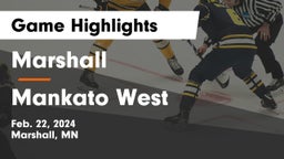 Marshall  vs Mankato West Game Highlights - Feb. 22, 2024