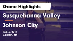 Susquehanna Valley  vs Johnson City  Game Highlights - Feb 3, 2017