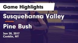 Susquehanna Valley  vs Pine Bush Game Highlights - Jan 28, 2017
