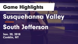 Susquehanna Valley  vs South Jefferson  Game Highlights - Jan. 20, 2018